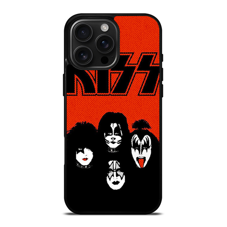 KISS RED ROCK BAND iPhone 16 Pro Max Case Cover