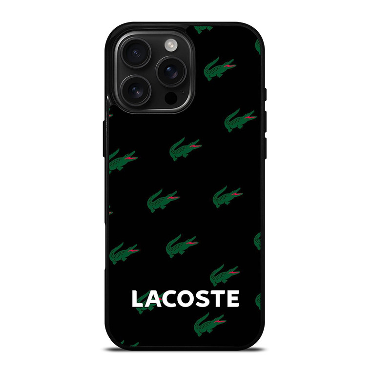 LACOSTE LOGO PATTERN iPhone 16 Pro Max Case Cover LACOSTE LOGO PATTERN iPhone 16 Pro Max Case Cover