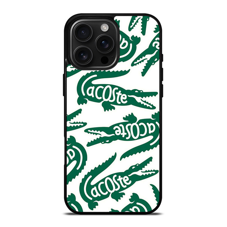 LACOSTE PATTERN iPhone 16 Pro Max Case Cover LACOSTE PATTERN iPhone 16 Pro Max Case Cover