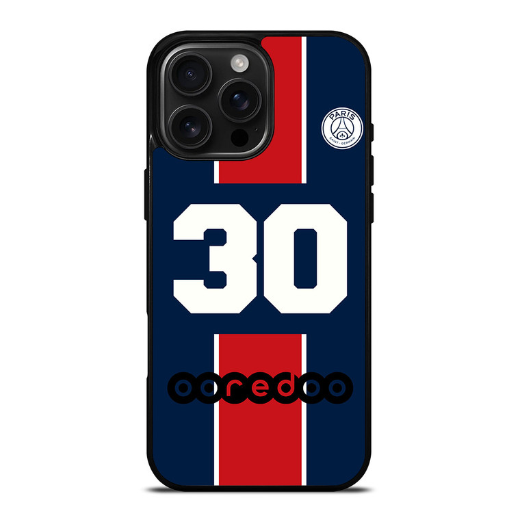LIONEL MESSI PSG PARIS SAINT GERMAIN 30 iPhone 16 Pro Max Case Cover