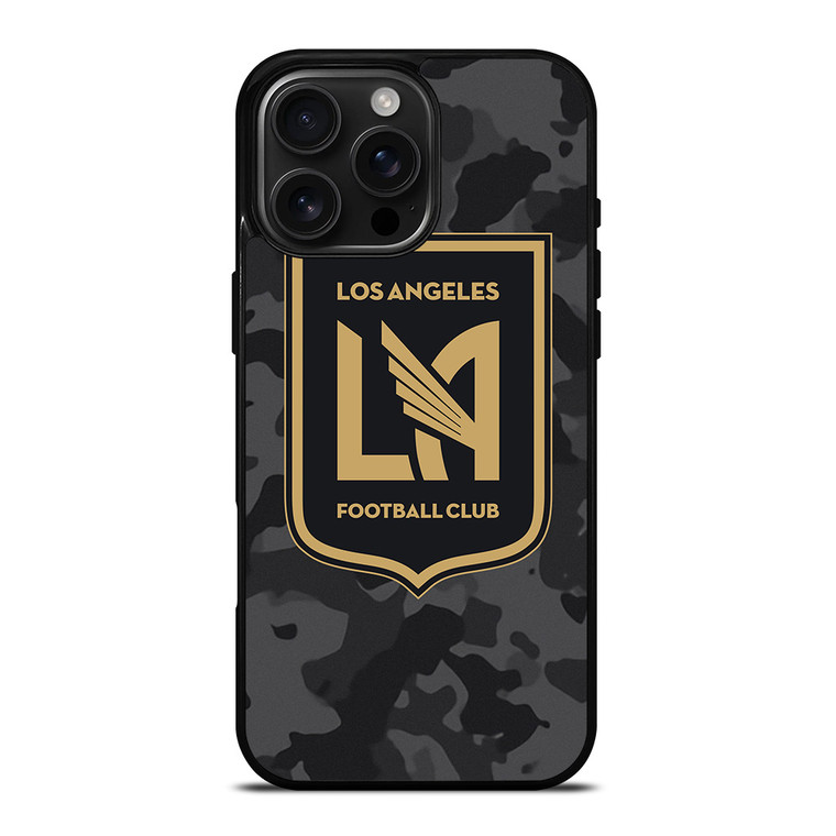 LOS ANGELES FC MLS BLACK CAMO iPhone 16 Pro Max Case Cover LOS ANGELES FC MLS BLACK CAMO iPhone 16 Pro Max Case Cover