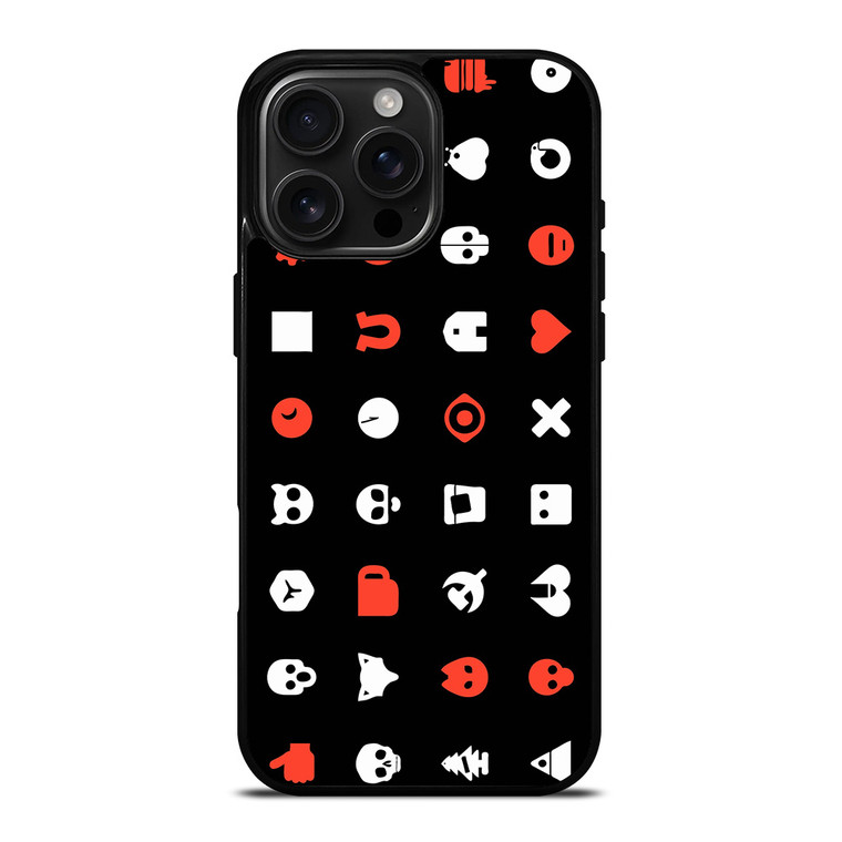LOVE DEATH AND ROBOTS PATTERN iPhone 16 Pro Max Case Cover