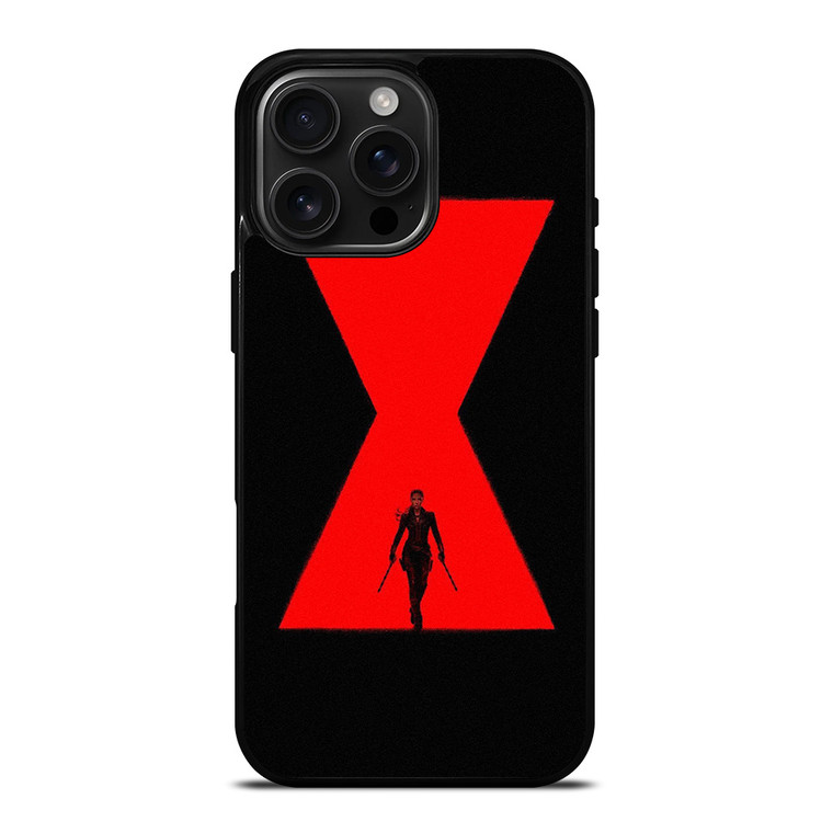 MARVEL BLACK WIDOW SYMBOL iPhone 16 Pro Max Case Cover