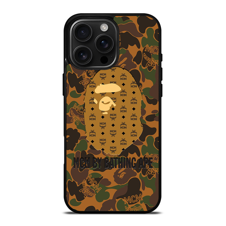 MCM MICHAEL CROMER MUNICH BATHING APE CAMO iPhone 16 Pro Max Case Cover