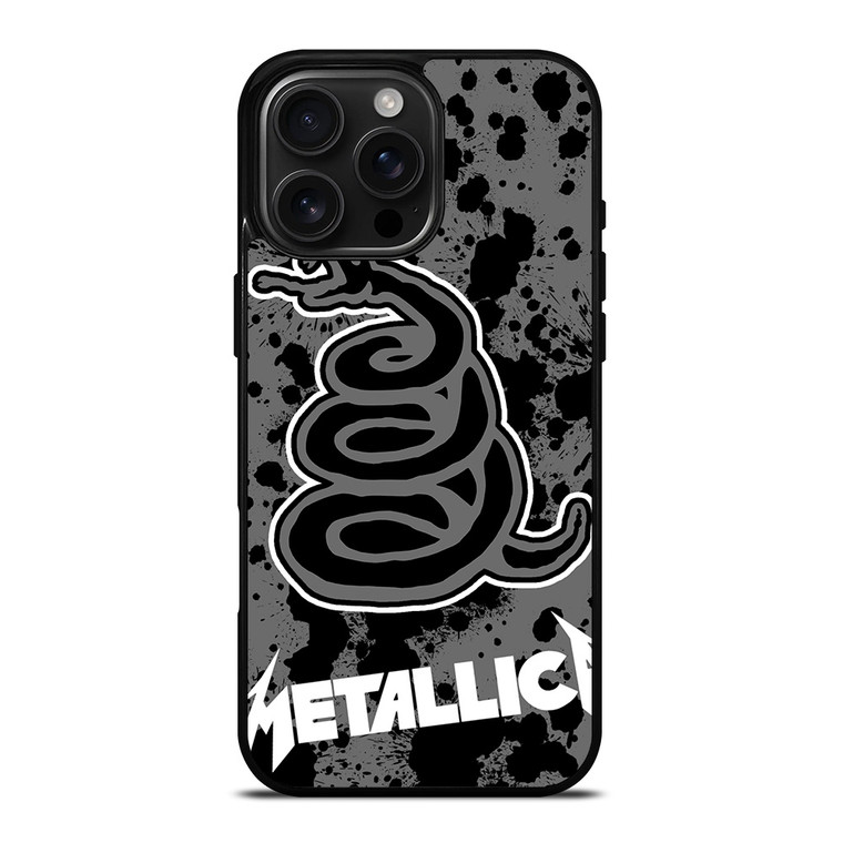 METALLICA BAND BLACK SNAKE iPhone 16 Pro Max Case Cover