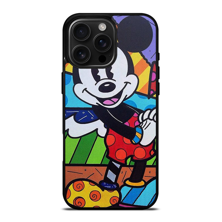 MICKEY MOUSE ROMERO BRITTO ART iPhone 16 Pro Max Case Cover
