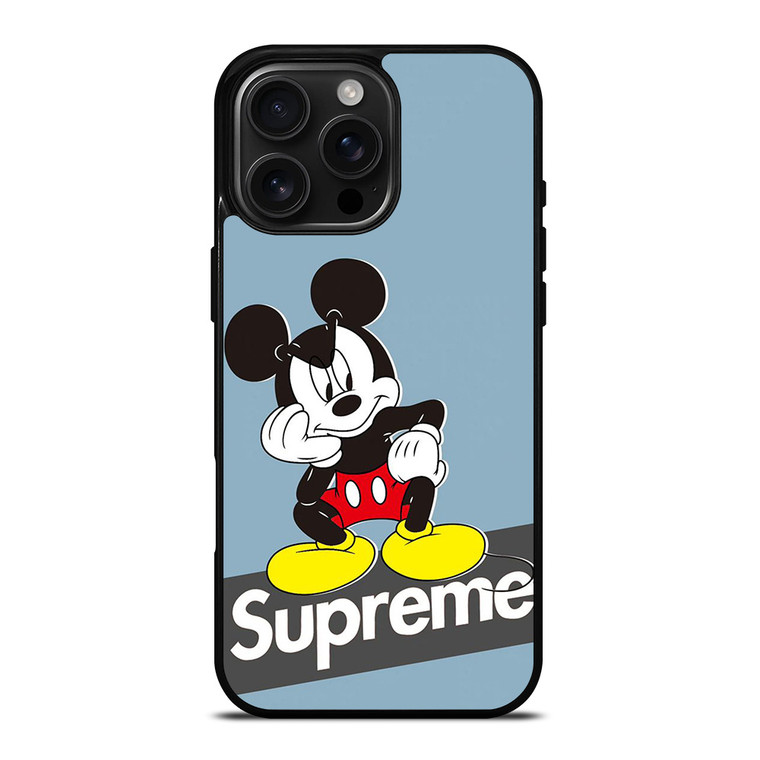 MICKEY MOUSE SUPREME BLUE iPhone 16 Pro Max Case Cover