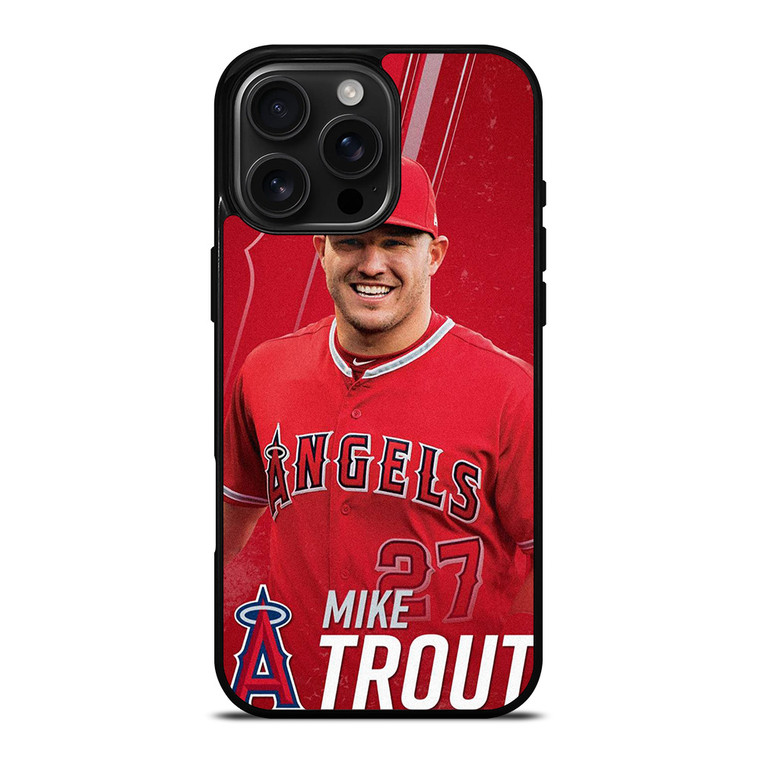 MIKE TROUT LOS ANGELES ANGELS BASEBALL 2 iPhone 16 Pro Max Case Cover