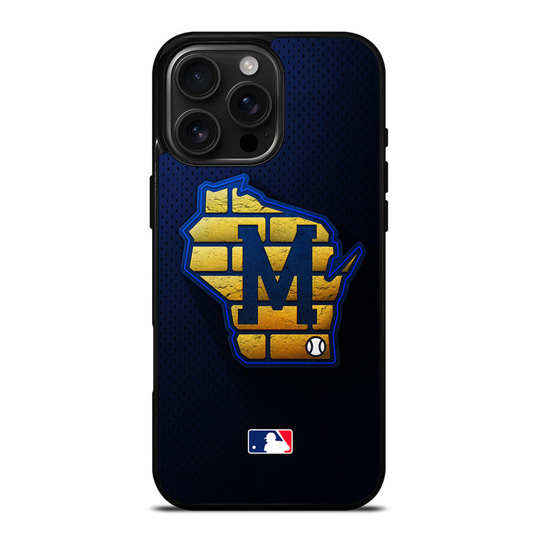 MILWAUKEE BREWERS MLB BASEBALL ICON iPhone 16 Pro Max Case Cover MILWAUKEE BREWERS MLB BASEBALL ICON iPhone 16 Pro Max Case Cover