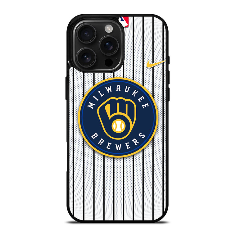 MILWAUKEE BREWERS MLB NIKE iPhone 16 Pro Max Case Cover