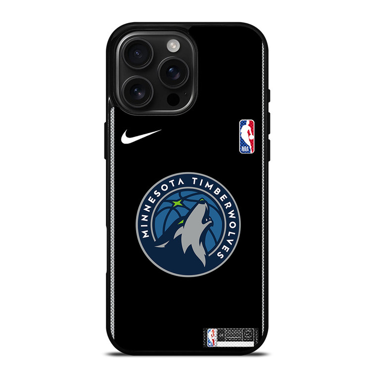 MINNESOTA TIMBERWOLVES NIKE NBA BASKETBALL iPhone 16 Pro Max Case Cover