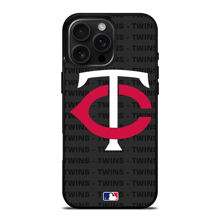 MINNESOTA TWINS BASEBALL BLACK iPhone 16 Pro Max Case Cover