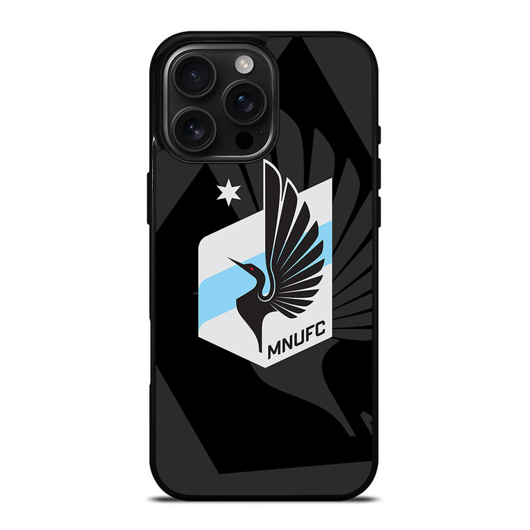 MINNESOTA UNITED FC MLS BLACK iPhone 16 Pro Max Case Cover MINNESOTA UNITED FC MLS BLACK iPhone 16 Pro Max Case Cover