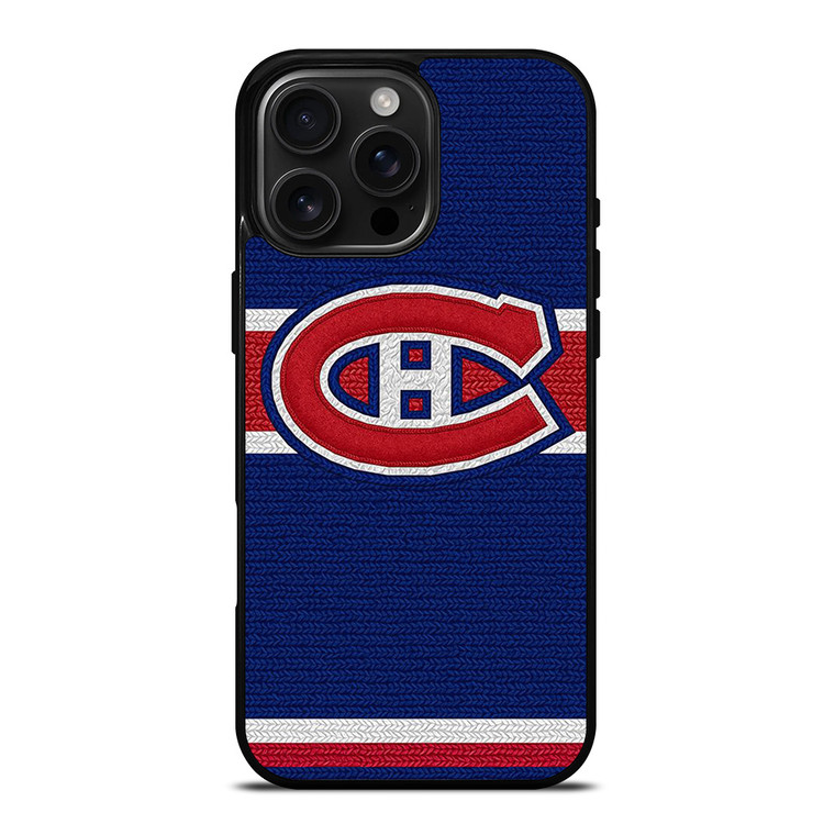 MONTREAL CANADIENS LOGO HOCKEY TEAM EMBORDERY iPhone 16 Pro Max Case Cover MONTREAL CANADIENS LOGO HOCKEY TEAM EMBORDERY iPhone 16 Pro Max Case Cover