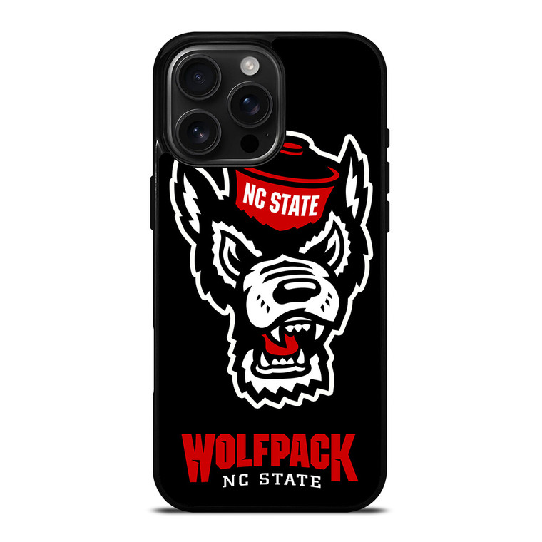 NC NORTH CAROLINA WOLFPACK FOOTBALL LOGO iPhone 16 Pro Max Case Cover