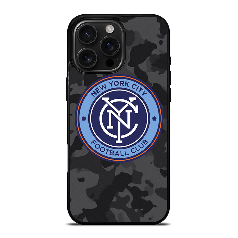 NEW YORK CITY FC MLS BLACK CAMO iPhone 16 Pro Max Case Cover