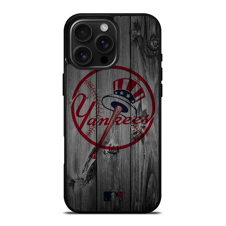 NEW YORK YANKEES BASEBALL MLB WOOD LOGO iPhone 16 Pro Max Case Cover NEW YORK YANKEES BASEBALL MLB WOOD LOGO iPhone 16 Pro Max Case Cover