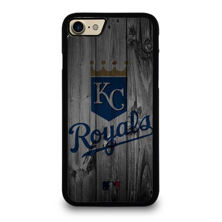 KANSAS CITY ROYALS BASEBALL MLB WOOD LOGO iPhone 7 / 8 Case Cover