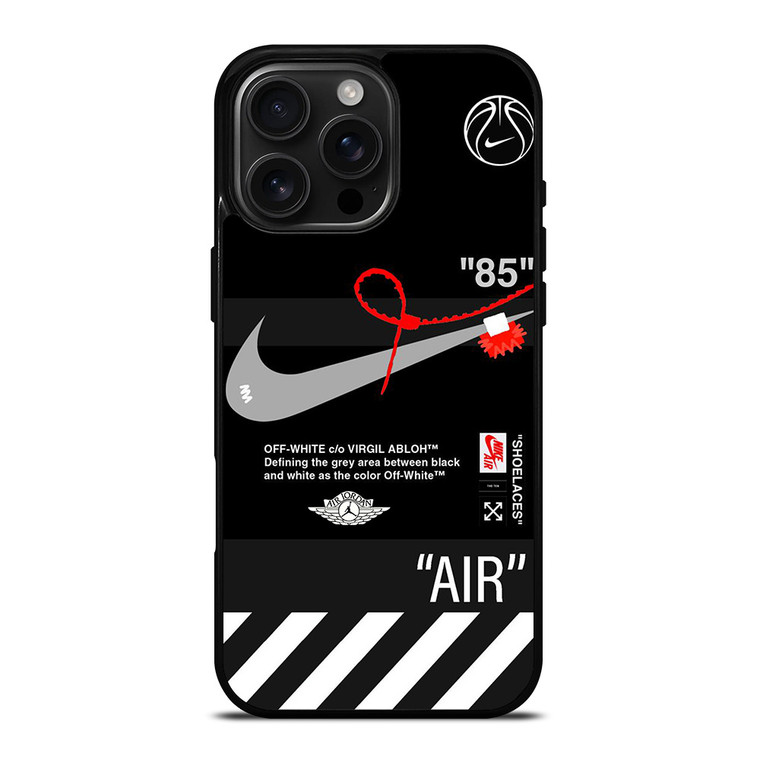 NIKE AIR JORDAN OFF WHITE STRIPES iPhone 16 Pro Max Case Cover