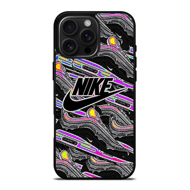 NIKE AIR MAX HOLOGRAPHIC PATTERN iPhone 16 Pro Max Case Cover