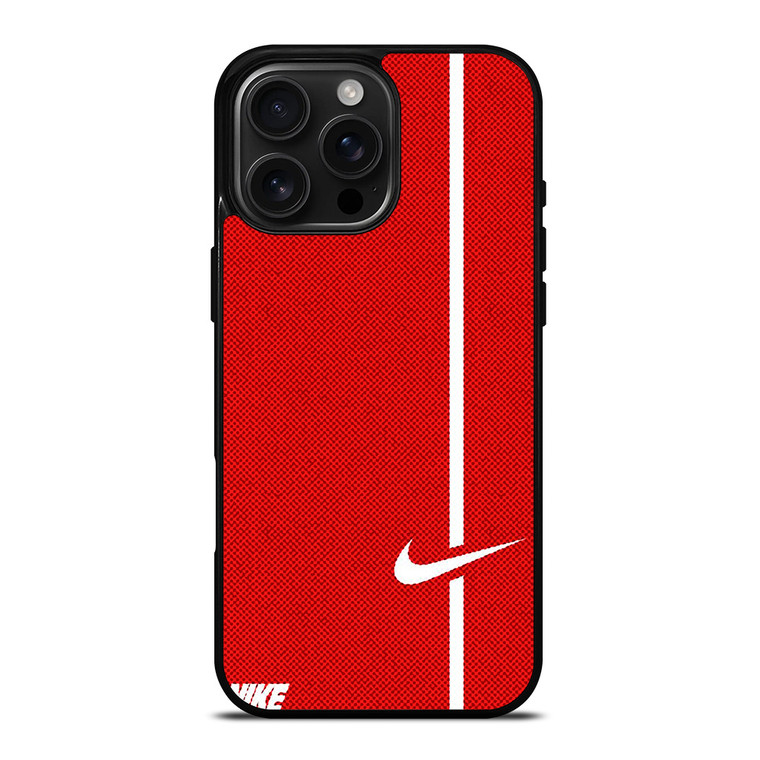 NIKE LOGO RED STRIPE iPhone 16 Pro Max Case Cover NIKE LOGO RED STRIPE iPhone 16 Pro Max Case Cover