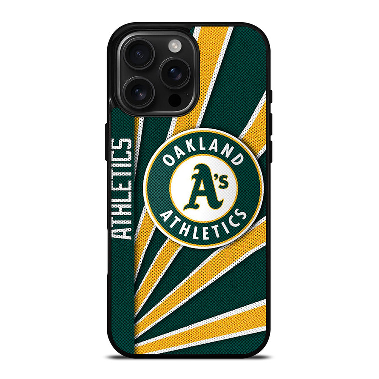 OAKLAND ATHLETICS MLB BASEBALL LOGO 3 iPhone 16 Pro Max Case Cover