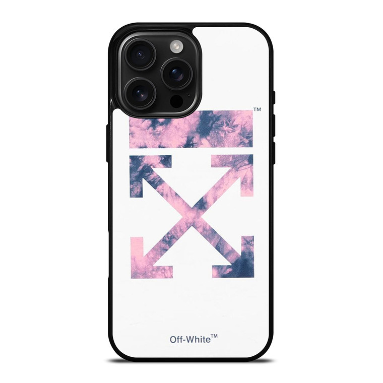 OFF WHITE PURPLE MARBLE iPhone 16 Pro Max Case Cover