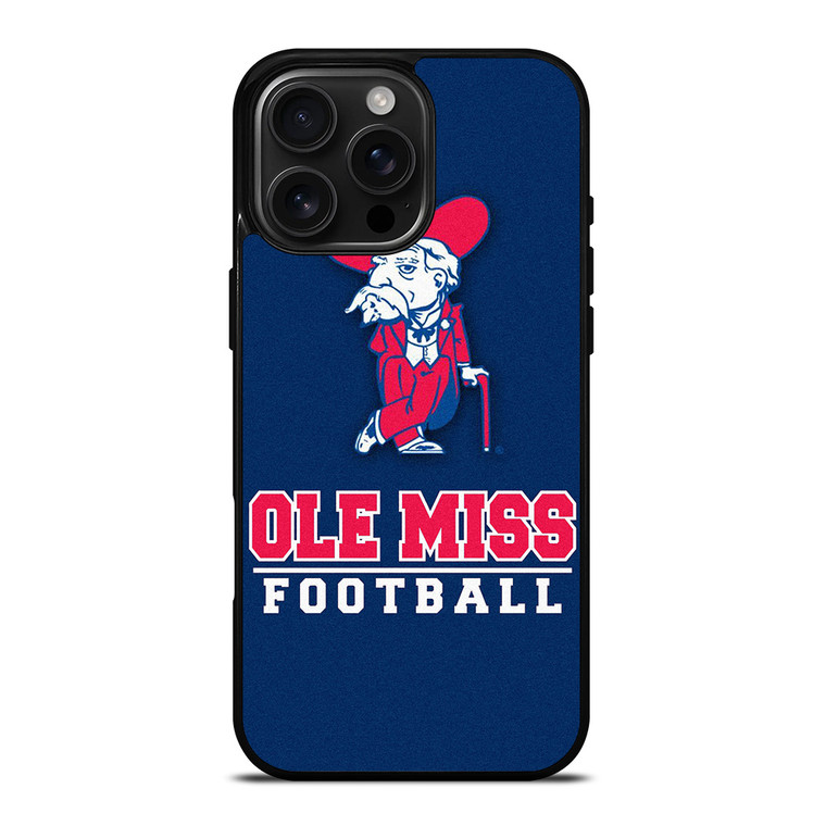 OLE MISS FOOTBALL LOGO iPhone 16 Pro Max Case Cover
