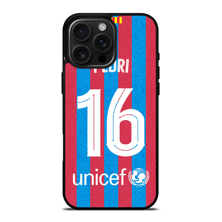PEDRI 16 FC BARCELONA 2022 iPhone 16 Pro Max Case Cover