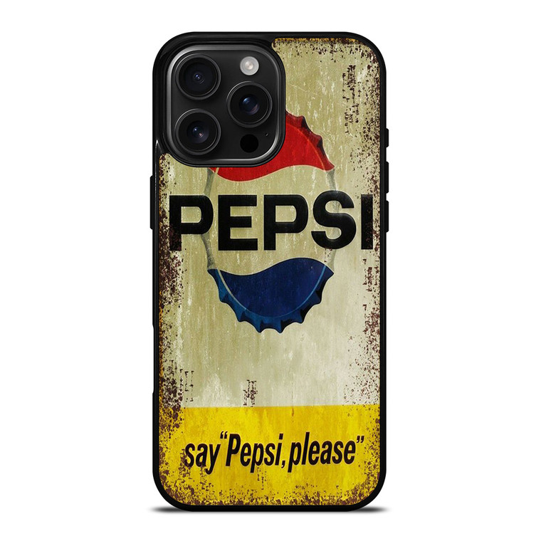 PEPSI COLA iPhone 16 Pro Max Case Cover