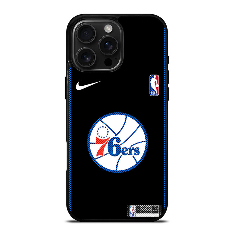 PHILADELPHIA 76ERS NIKE NBA BASKETBALL iPhone 16 Pro Max Case Cover