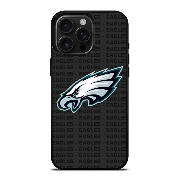 PHILADELPHIA EAGLES FOOTBALL TEXT iPhone 16 Pro Max Case Cover