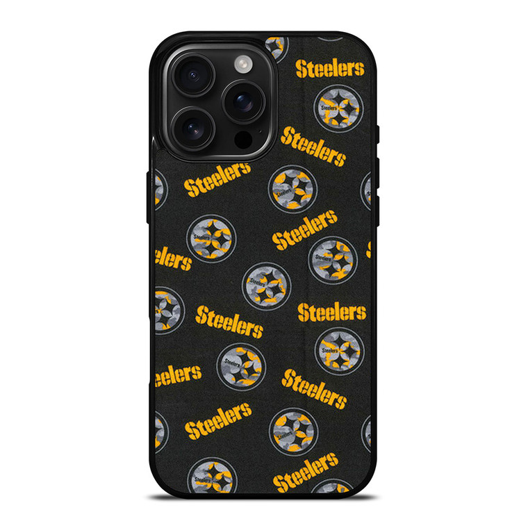 PITTSBURGH STEELERS FOOTBALL PATTERN iPhone 16 Pro Max Case Cover