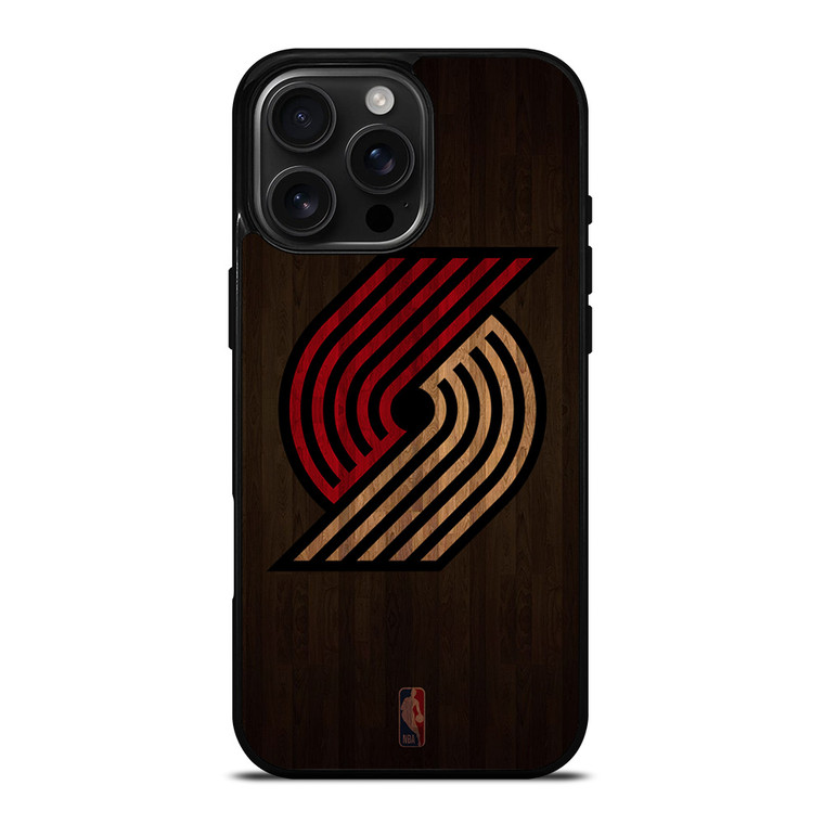 PORTLAND TRAIL BLAZERS BASKETBALL COURT NBA iPhone 16 Pro Max Case Cover