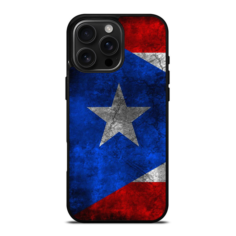 PUERTO RICO RUSTY FLAG iPhone 16 Pro Max Case Cover