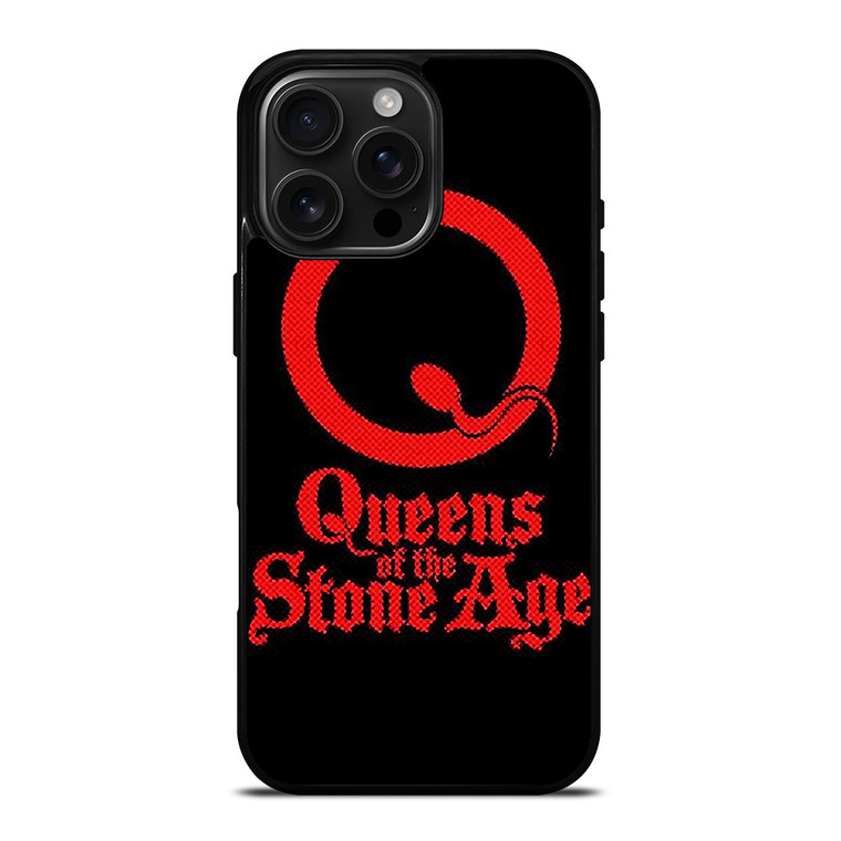 QUEENS OF THE STONE AGE ROCK BAND LOGO iPhone 16 Pro Max Case Cover