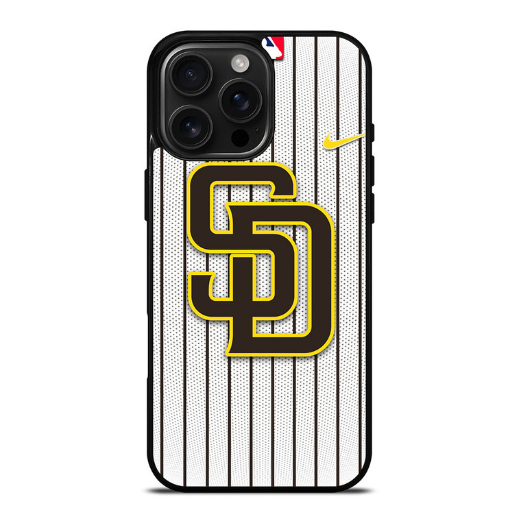 SAN DIEGO PADRES MLB NIKE iPhone 16 Pro Max Case Cover SAN DIEGO PADRES MLB NIKE iPhone 16 Pro Max Case Cover