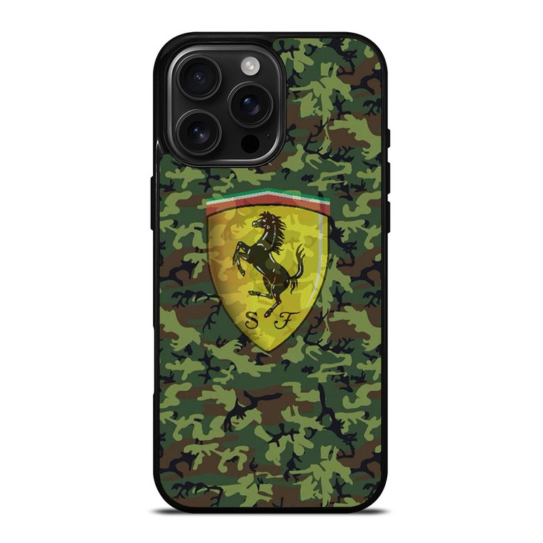 SCUDERIA FERRARI F1 CAMO iPhone 16 Pro Max Case Cover