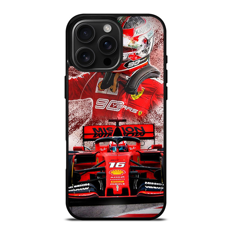 SCUDERIA FERRARI F1 CHARLES LECLERC iPhone 16 Pro Max Case Cover