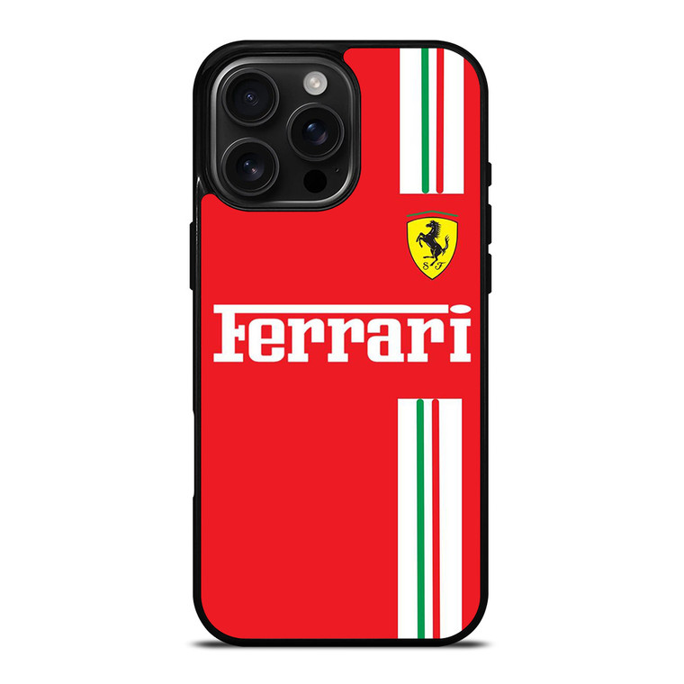 SCUDERIA FERRARI F1 STRIPE iPhone 16 Pro Max Case Cover