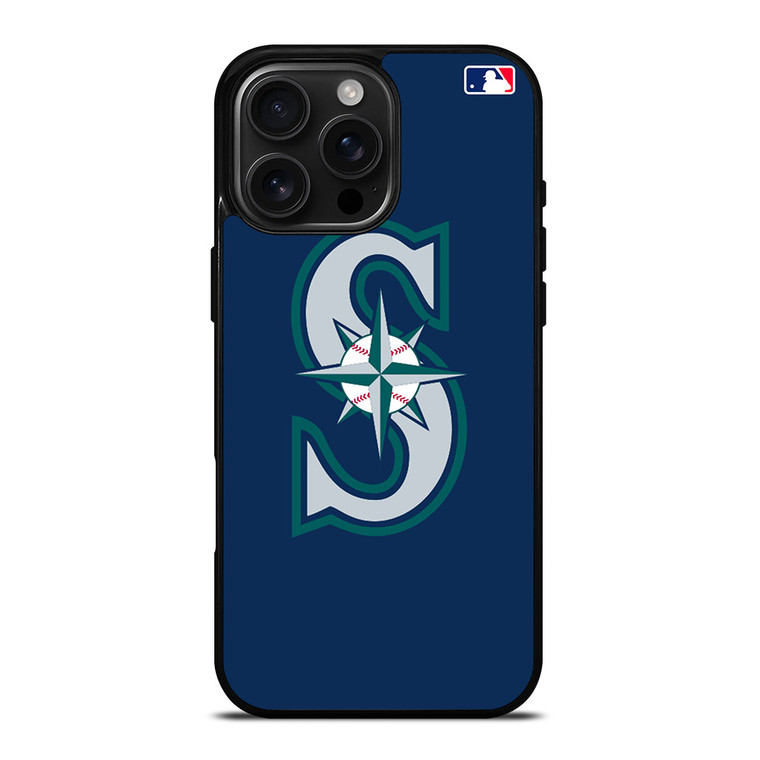 SEATTLE MARINERS MLB LOGO iPhone 16 Pro Max Case Cover