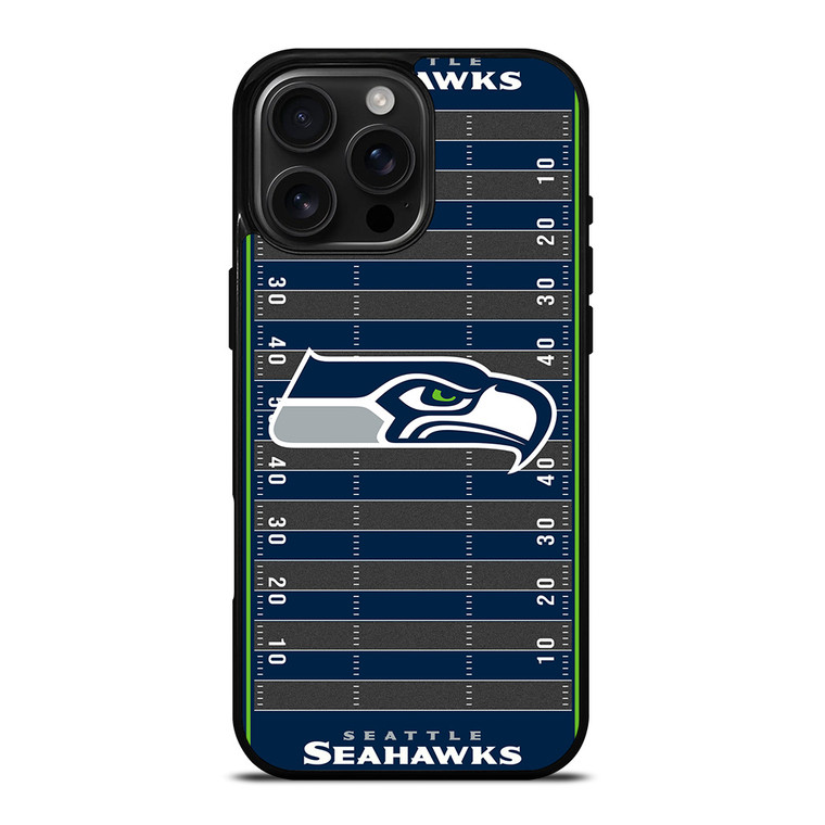 SEATTLE SEAHAWKS FOOTBALL FIELD iPhone 16 Pro Max Case Cover