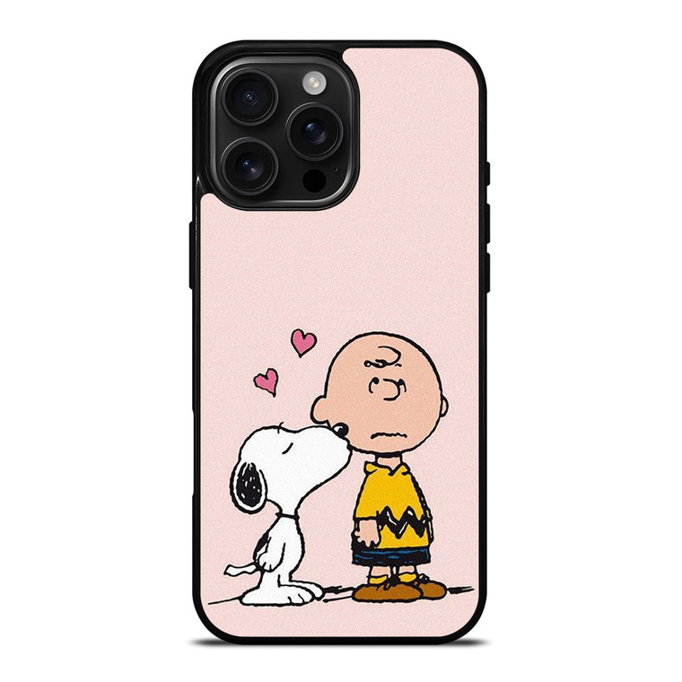 SNOOPY CHARLIE BROWN LOVE iPhone 16 Pro Max Case Cover