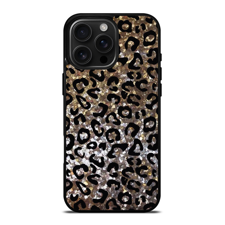 SPARKLY LEOPARD SKIN iPhone 16 Pro Max Case Cover