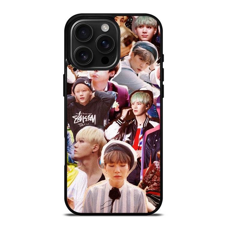 SUGA BTS BANGTAN BOYS COLLAGE iPhone 16 Pro Max Case Cover