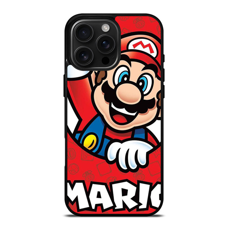 SUPER MARIO BROSS NINTENDO GAME ICON iPhone 16 Pro Max Case Cover