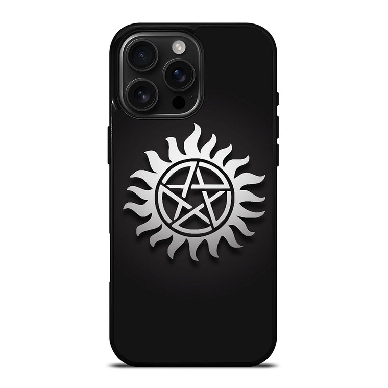 SUPERNATURAL METAL LOGO iPhone 16 Pro Max Case Cover