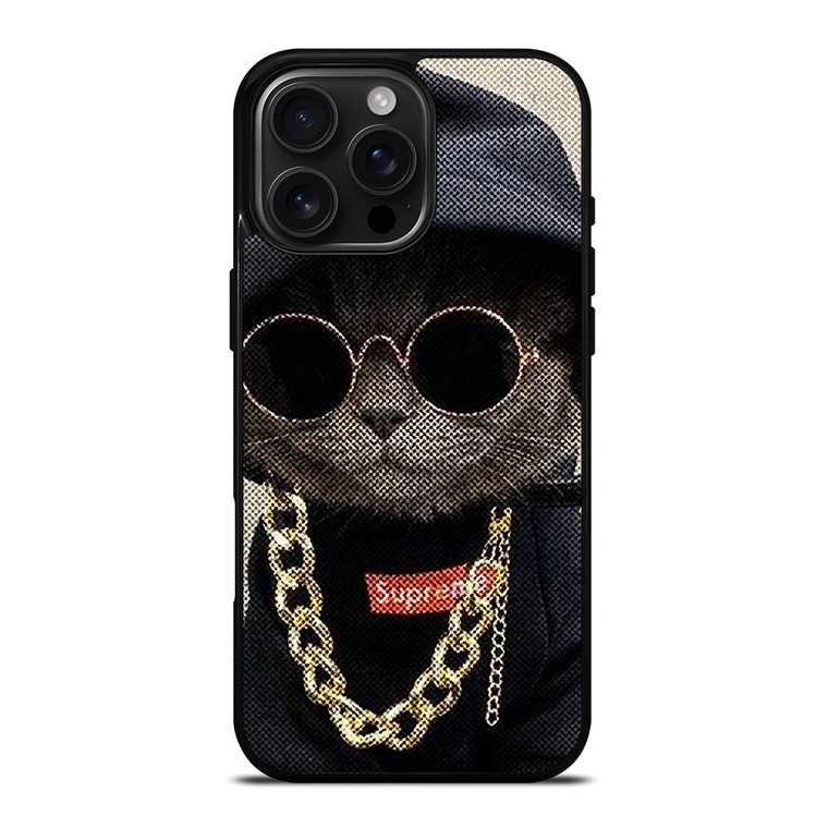 SUPREME SWAG CAT iPhone 16 Pro Max Case Cover