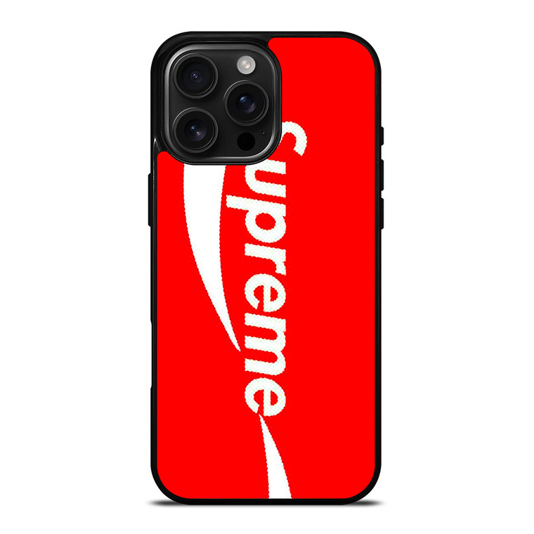 SUPREME X COKE COCA COLA iPhone 16 Pro Max Case Cover