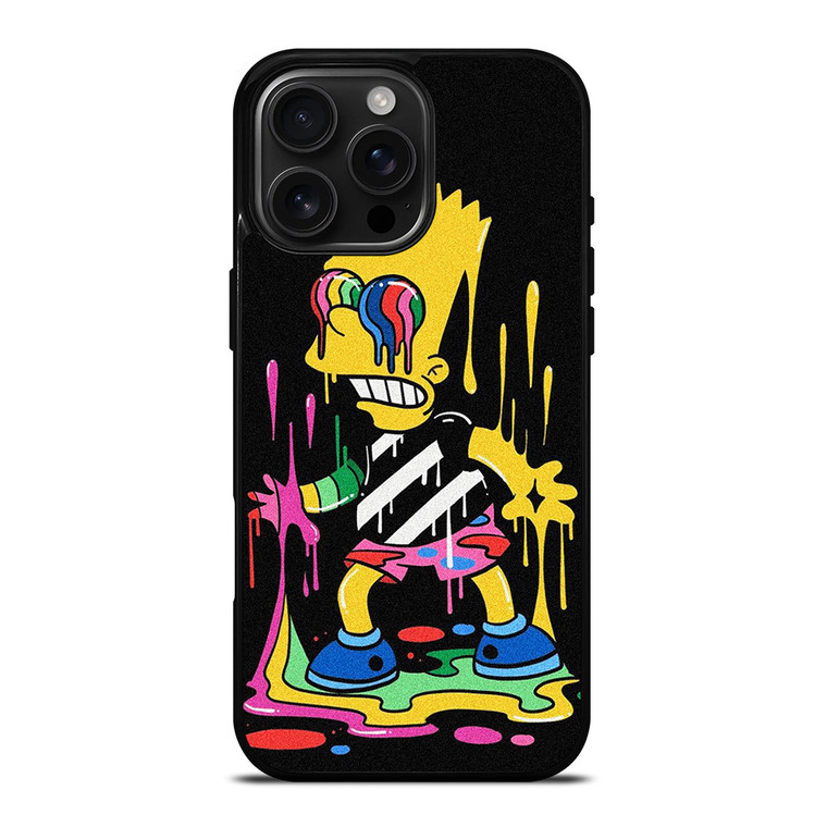 THE SIMPSONS TRIPPY ART iPhone 16 Pro Max Case Cover